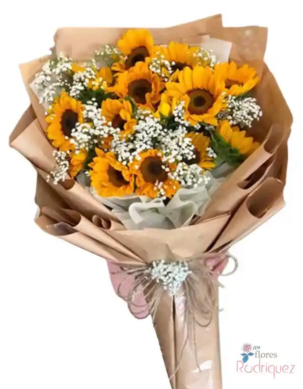Bouquet Gigante De 16 Hermosos Girasoles Para Regalar a Domicilio en Bogotá