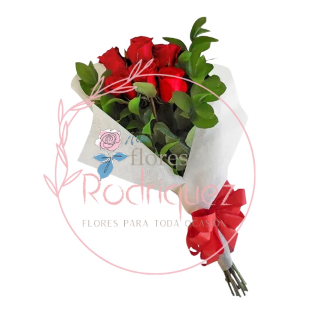 Bouquet de Rosas Especial X6 Rosas rojas de Calidad Exportanción