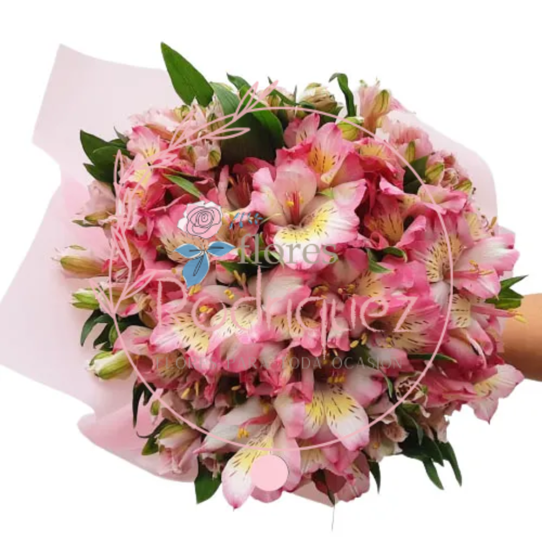 Bouquet de Astromelias Multicolor – Alegría en Cada Pétalo