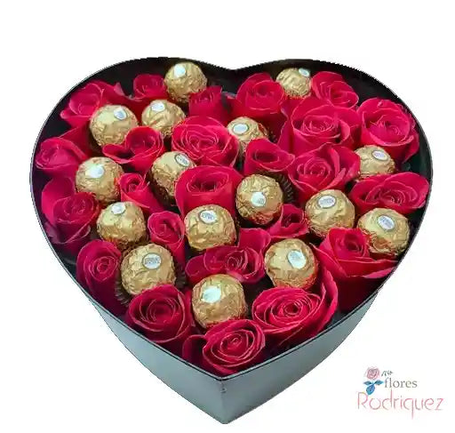 San Valentin Rosas En Corazon a Domicilio