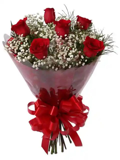 Ramo de 8 Rosas Rojas Un Día Especial Como Hoy
