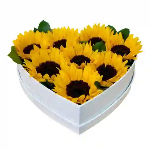 Corazón de Girasoles