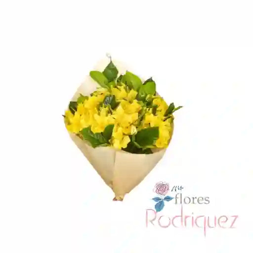 Ramo de Astromelias Amarillas - ¡Celebra la Vida este 21 de Marzo!