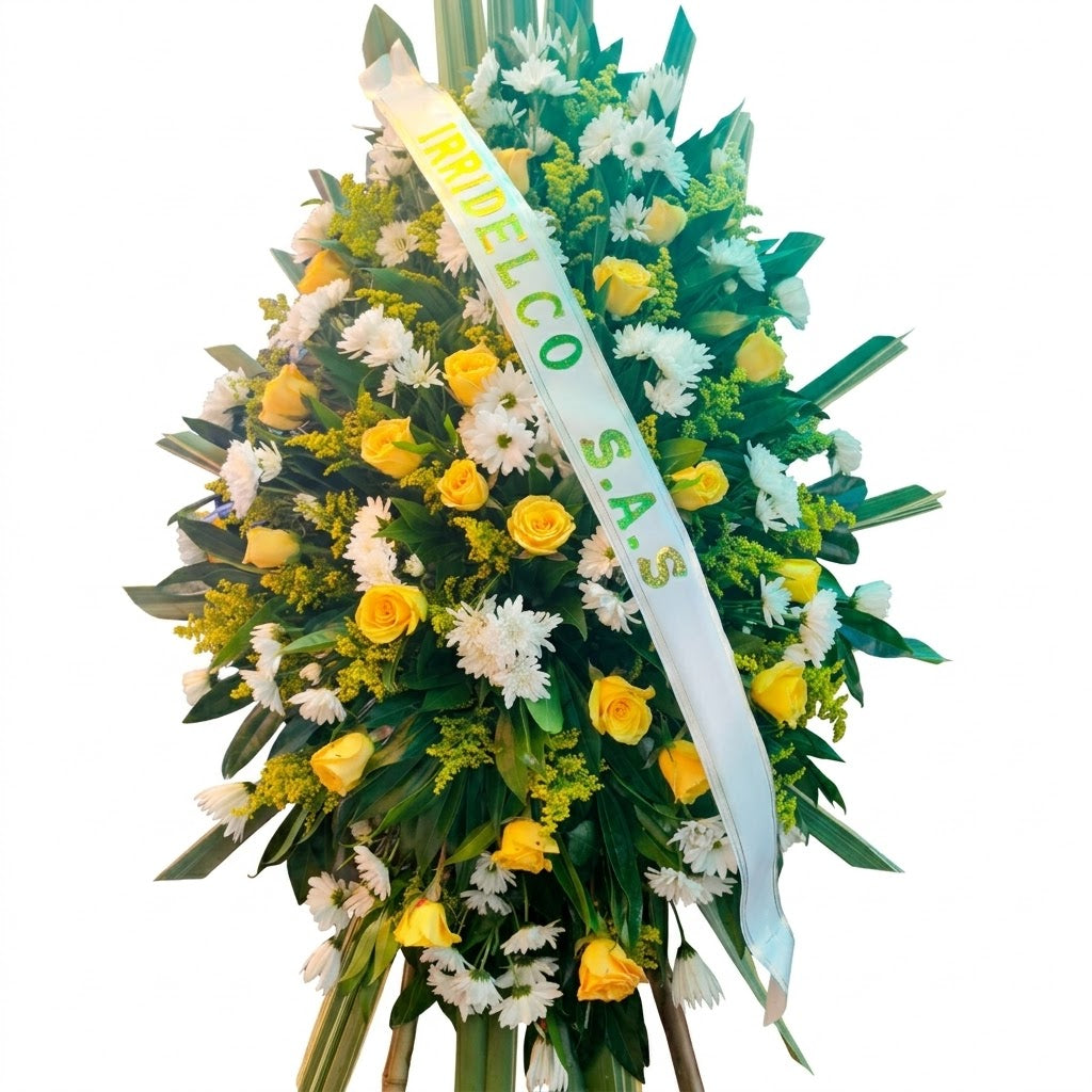 Corona Arreglo Fúnebre Homenaje de Luz | Domicilio en Bogotá