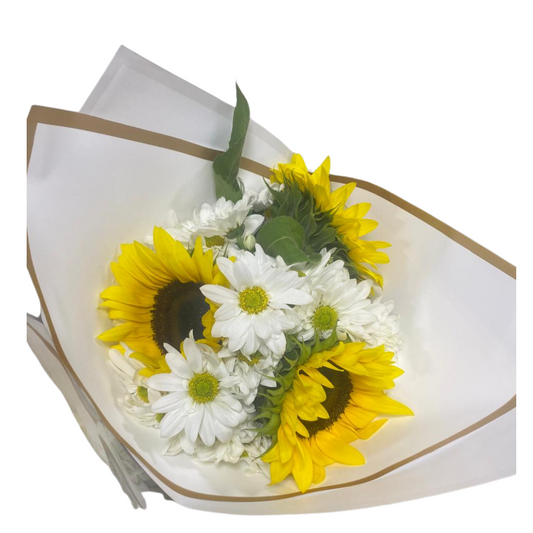 Ramo de Girasoles con decoración y Moño