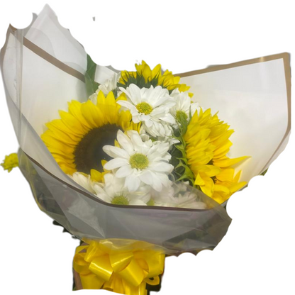 Ramo de Girasoles con decoración y Moño