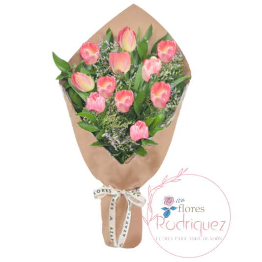 Ramo de 10 Tulipanes Especial