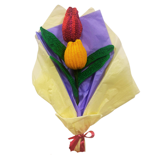 Tulipanes en Crochet un Regalo Eterno