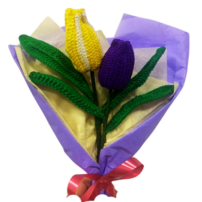 Tulipanes en Lana Crochet Domicilio Bogota