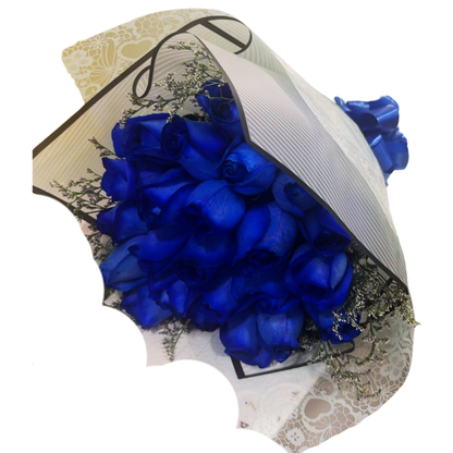 Ramo de 24 Rosas Azules Espectacular p