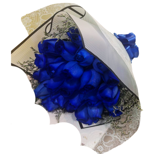 Ramo de 24 Rosas Azules Espectacular p