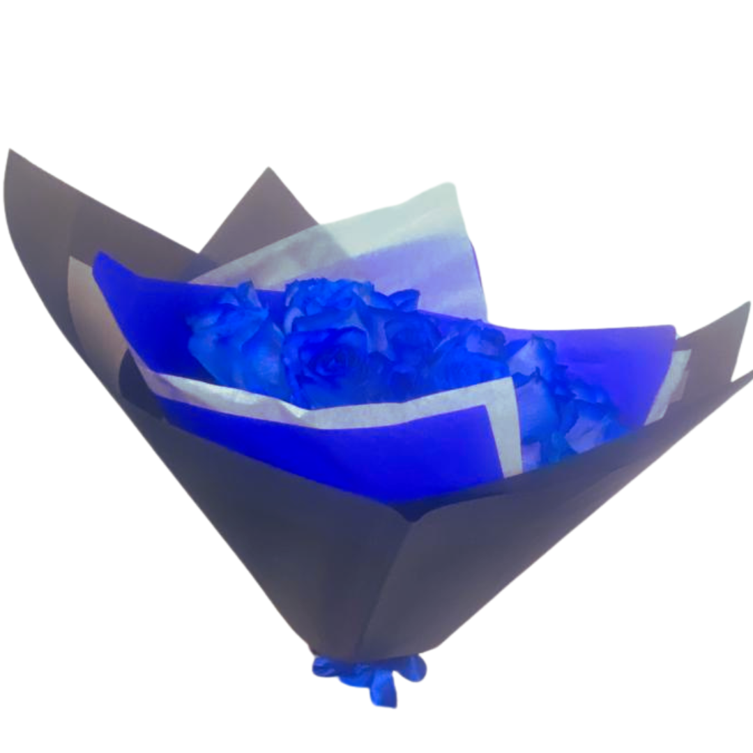 Ramo de 24 Rosas Azules Espectacular para Hombre con Domicilio
