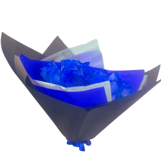 Ramo de 24 Rosas Azules Espectacular para Hombre con Domicilio
